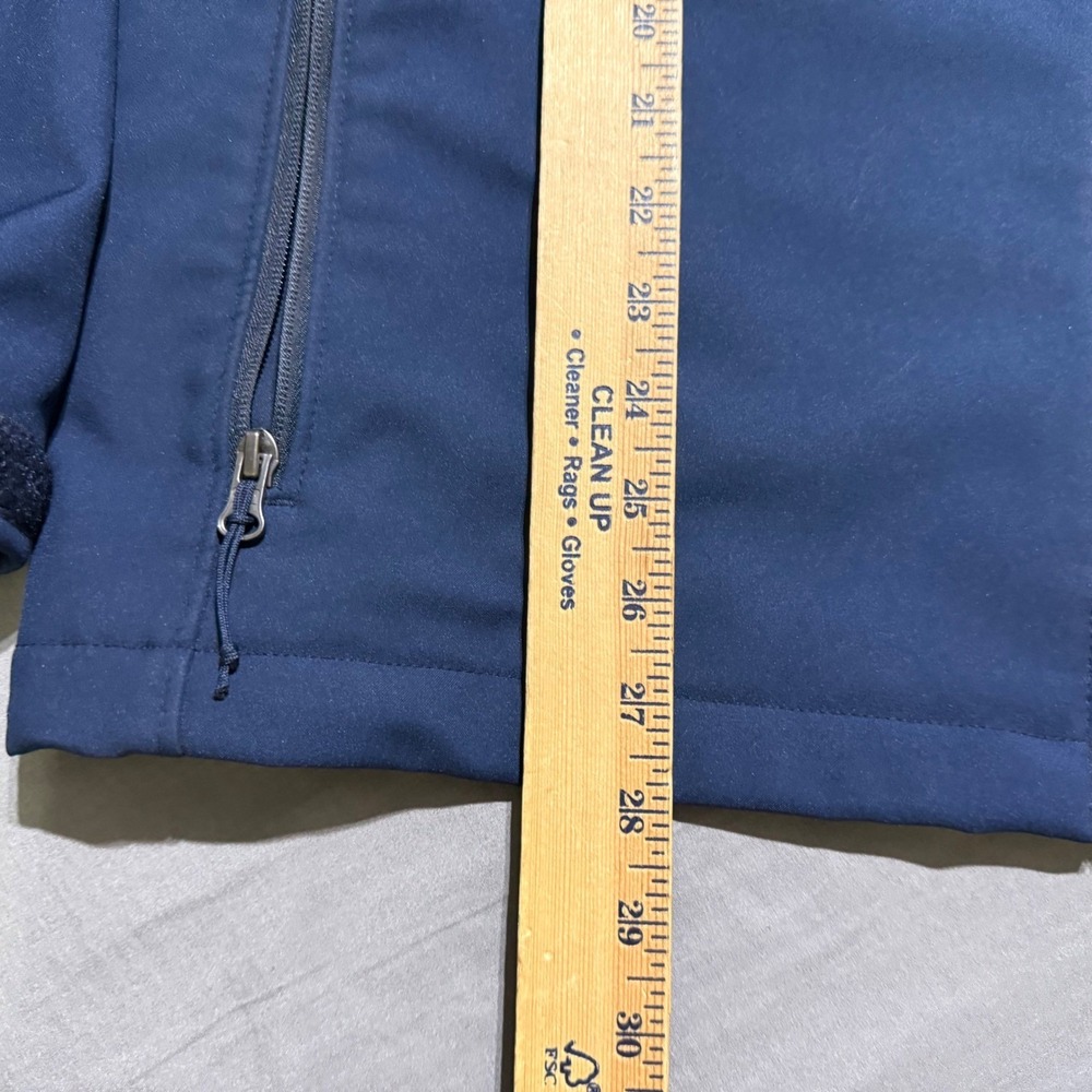 Columbia Ascender Softshell Jacket Men XL Navy Blue Full Zip WM6044 Fleece Lined - Picture 2 of 8